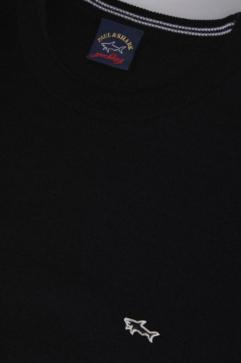 Wool sweater with Shark badge - Image 5