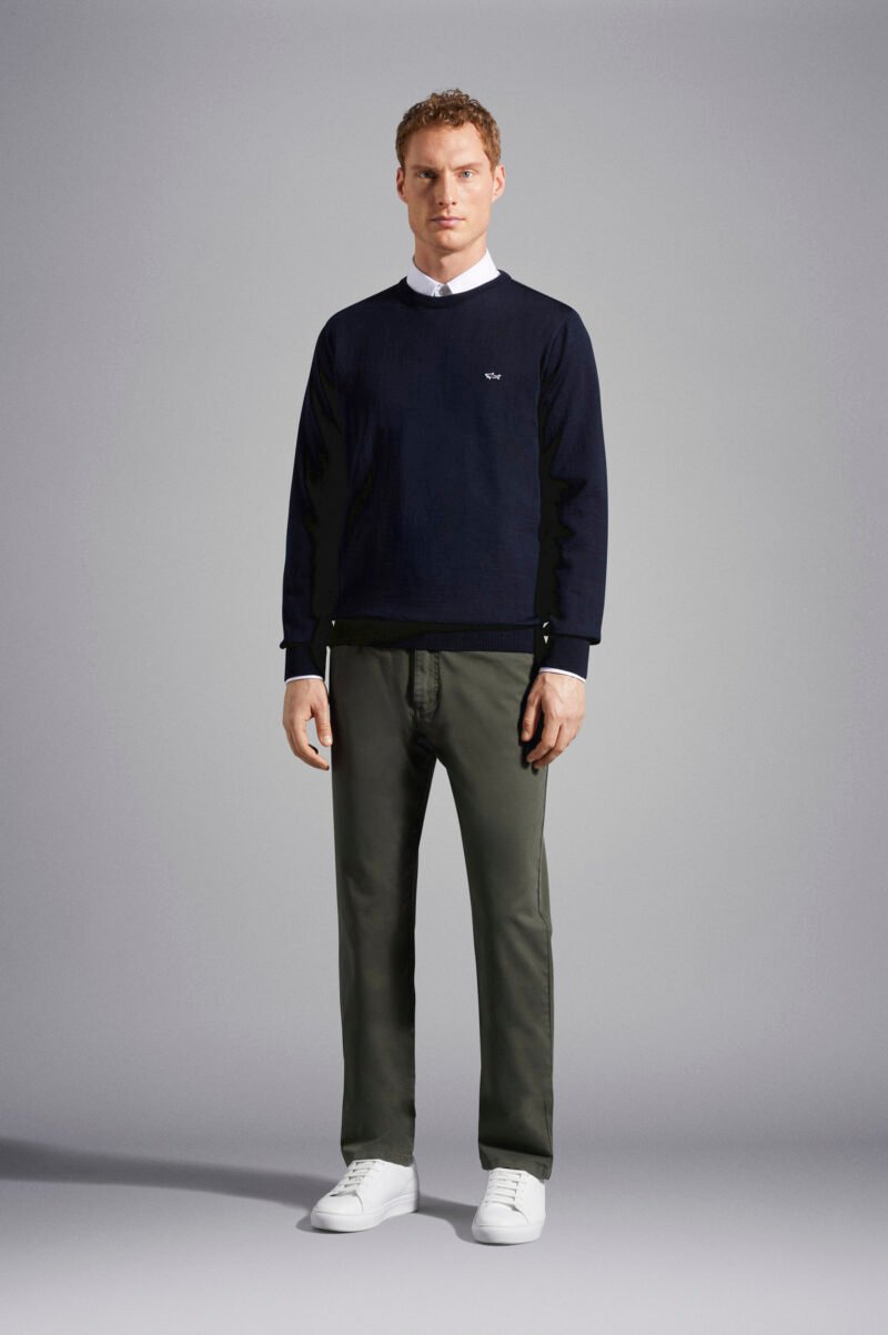 Wool sweater with Shark badge - Image 2