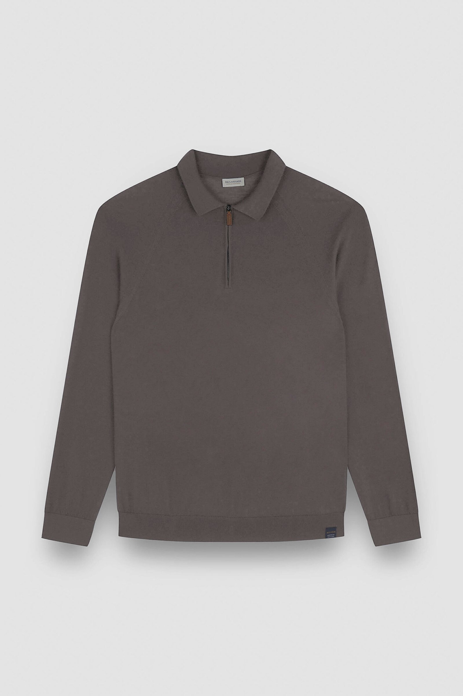 Zipped wool cashmere polo shirt - Image 3